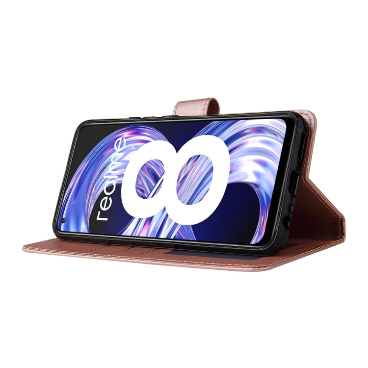 For OPPO Realme 8 / 8 Pro 4G Multifunctional Horizontal Flip Leather Case, with Three Card Slot & Holder & Photo Frame & Lanyard