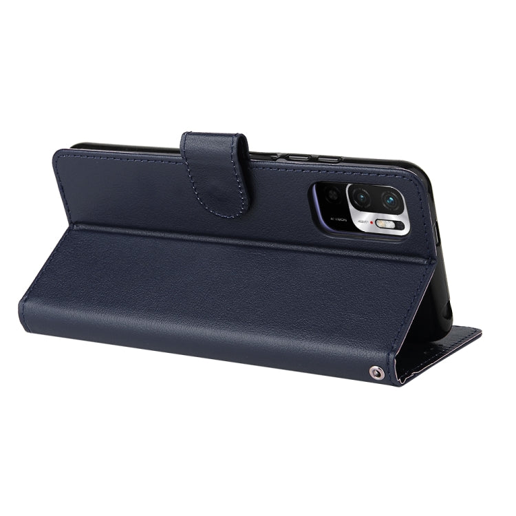For Xiaomi Redmi Note 10 5G Multifunctional Horizontal Flip Leather Case, with Three Card Slot & Holder & Photo Frame & Lanyard