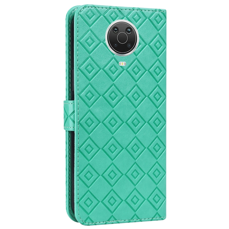 For Nokia 6.3 / G10 / G20 Embossed Big Small Concentric Squares Pattern Horizontal Flip Leather Case with Card Slot & Holder & Wallet