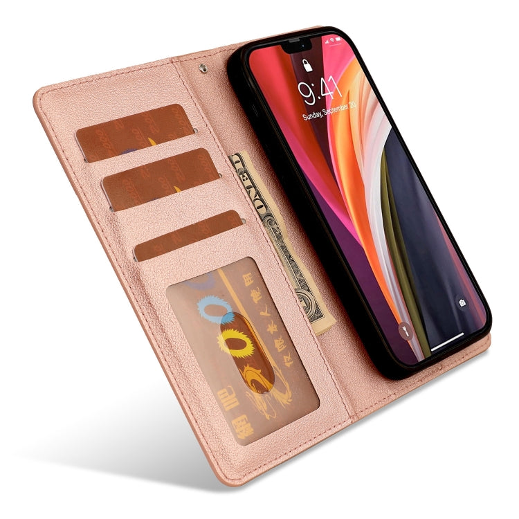 For iPhone 12 / 12 Pro Ultra-thin Separable Magnetic Horizontal Flip Leather Case with Card Slot & Wallet