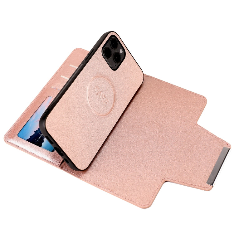 For iPhone 12 / 12 Pro Ultra-thin Separable Magnetic Horizontal Flip Leather Case with Card Slot & Wallet