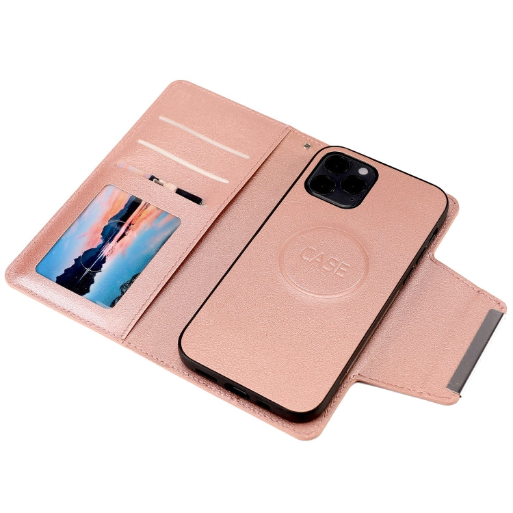 For iPhone 12 / 12 Pro Ultra-thin Separable Magnetic Horizontal Flip Leather Case with Card Slot & Wallet
