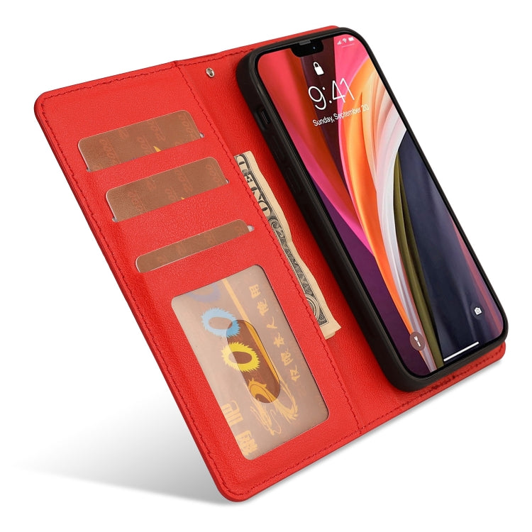 For iPhone 12 / 12 Pro Ultra-thin Separable Magnetic Horizontal Flip Leather Case with Card Slot & Wallet