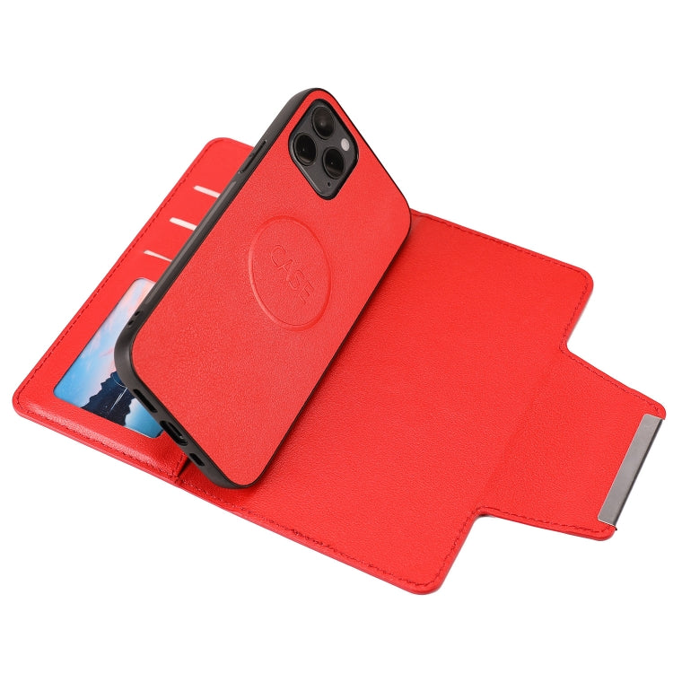 For iPhone 12 / 12 Pro Ultra-thin Separable Magnetic Horizontal Flip Leather Case with Card Slot & Wallet