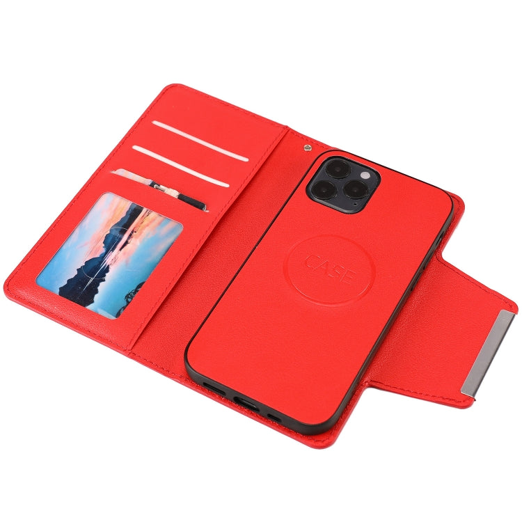 For iPhone 12 / 12 Pro Ultra-thin Separable Magnetic Horizontal Flip Leather Case with Card Slot & Wallet