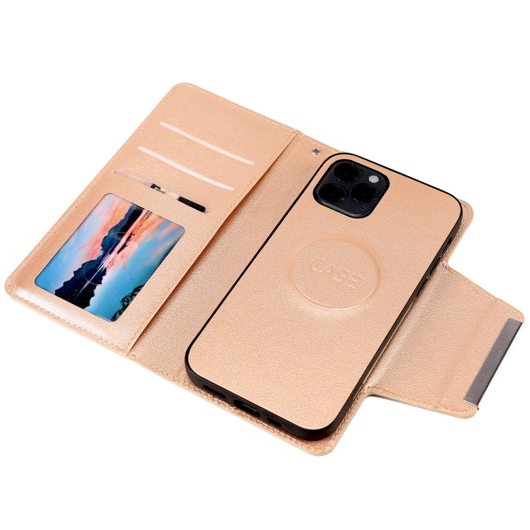 For iPhone 12 / 12 Pro Ultra-thin Separable Magnetic Horizontal Flip Leather Case with Card Slot & Wallet