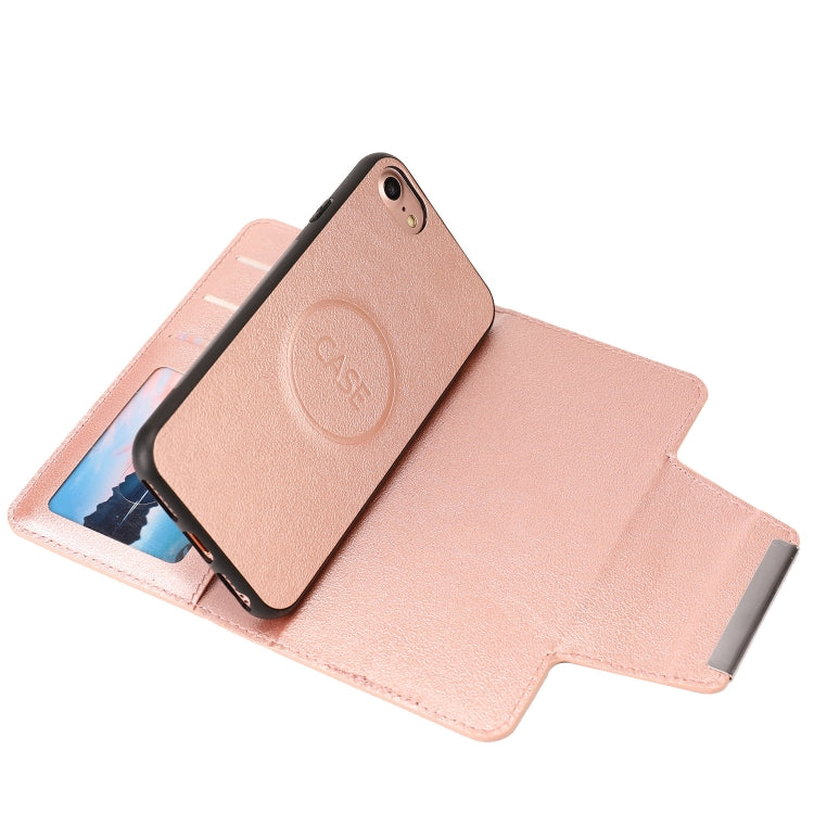 For iPhone SE 2022 / SE 2020 / 8 / 7 Ultra-thin Separable Magnetic Horizontal Flip Leather Case with Card Slot & Wallet