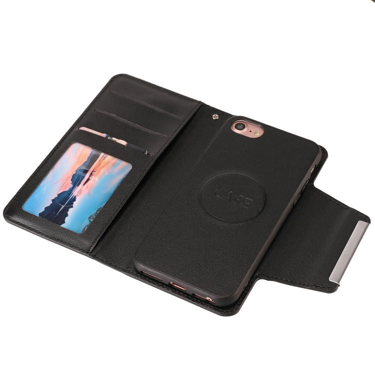 For iPhone SE 2022 / SE 2020 / 8 / 7 Ultra-thin Separable Magnetic Horizontal Flip Leather Case with Card Slot & Wallet