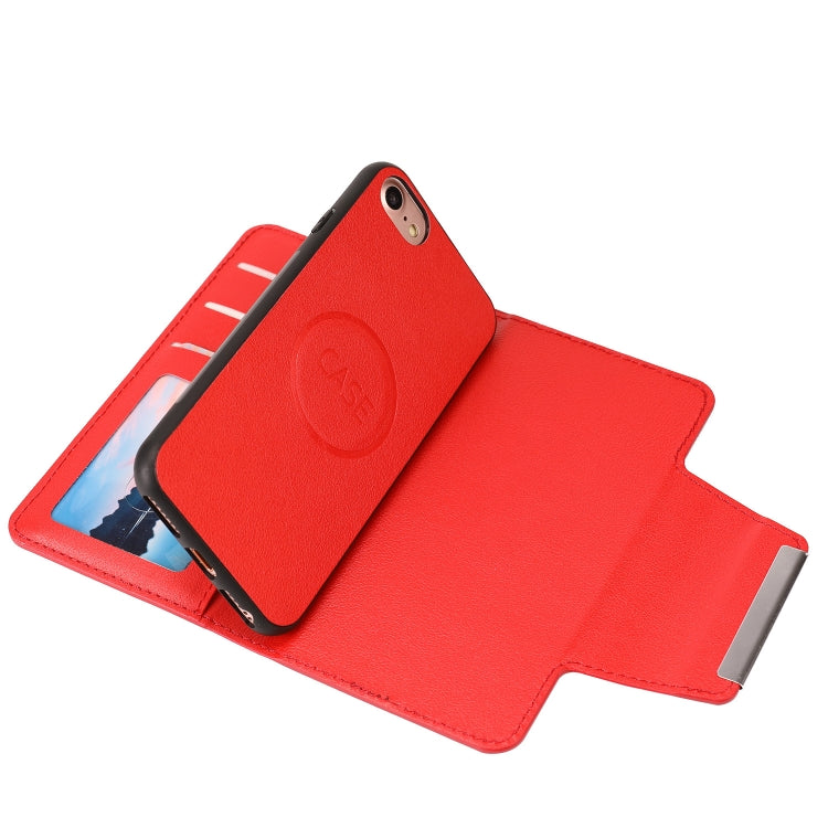 For iPhone SE 2022 / SE 2020 / 8 / 7 Ultra-thin Separable Magnetic Horizontal Flip Leather Case with Card Slot & Wallet