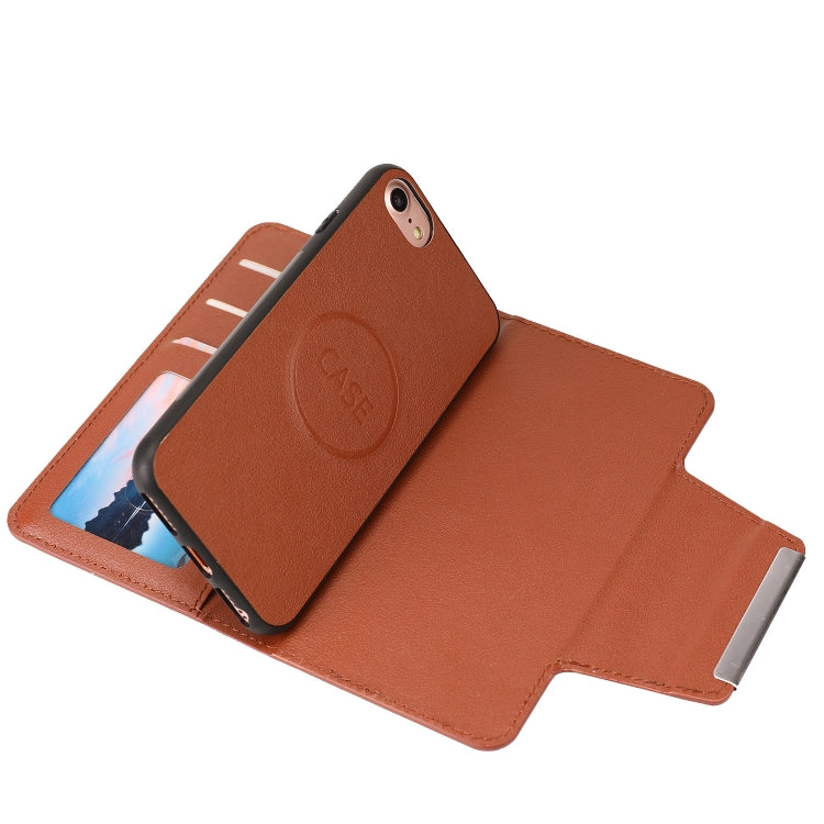 For iPhone SE 2022 / SE 2020 / 8 / 7 Ultra-thin Separable Magnetic Horizontal Flip Leather Case with Card Slot & Wallet