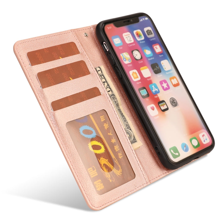 For iPhone X / XS Ultra-thin Separable Magnetic Horizontal Flip Leather Case with Card Slot & Wallet