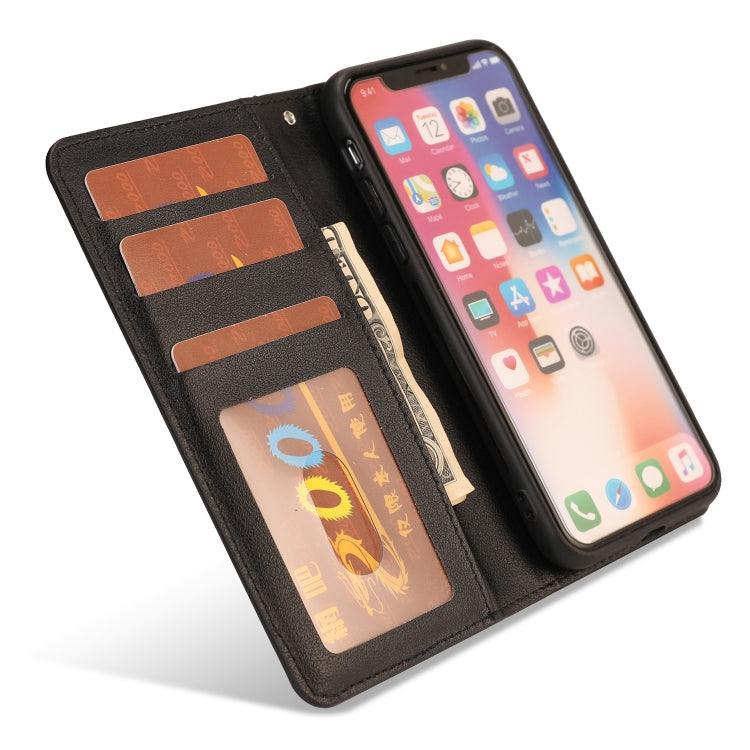 For iPhone X / XS Ultra-thin Separable Magnetic Horizontal Flip Leather Case with Card Slot & Wallet