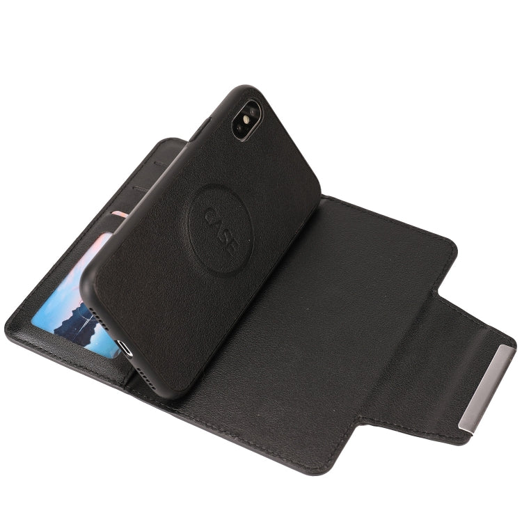 For iPhone X / XS Ultra-thin Separable Magnetic Horizontal Flip Leather Case with Card Slot & Wallet
