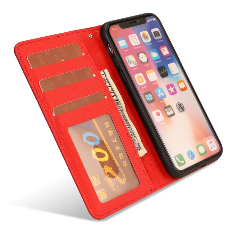 For iPhone X / XS Ultra-thin Separable Magnetic Horizontal Flip Leather Case with Card Slot & Wallet