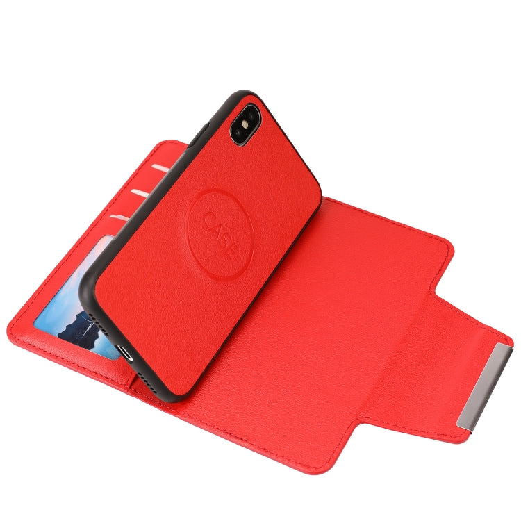 For iPhone X / XS Ultra-thin Separable Magnetic Horizontal Flip Leather Case with Card Slot & Wallet