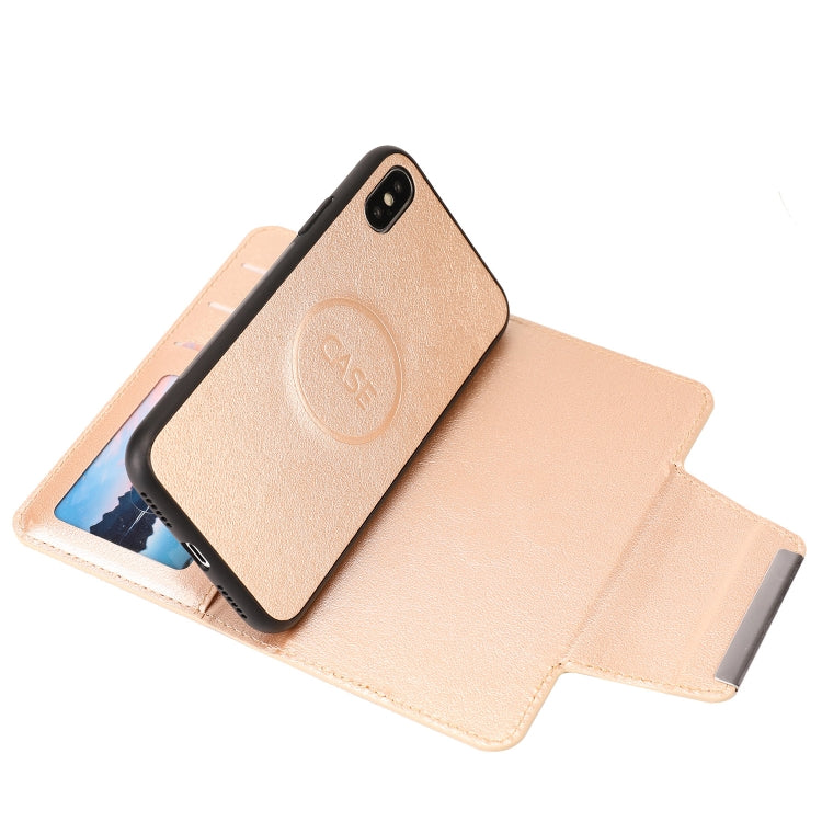 For iPhone X / XS Ultra-thin Separable Magnetic Horizontal Flip Leather Case with Card Slot & Wallet