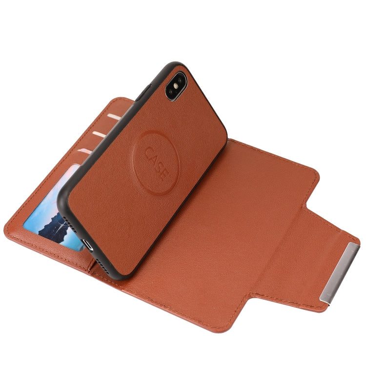 For iPhone X / XS Ultra-thin Separable Magnetic Horizontal Flip Leather Case with Card Slot & Wallet