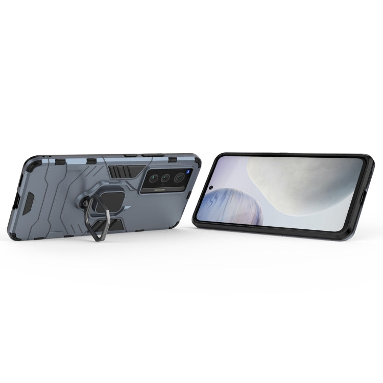 For vivo X70 Shockproof PC + TPU Protective Case with Magnetic Ring Holder