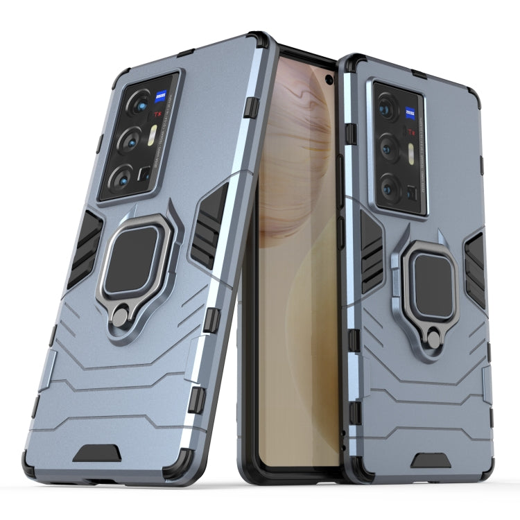 For vivo X70 Pro+ Shockproof PC + TPU Protective Case with Magnetic Ring Holder