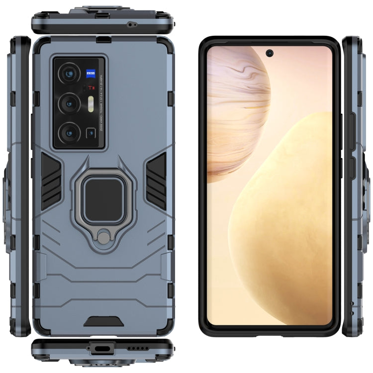 For vivo X70 Pro+ Shockproof PC + TPU Protective Case with Magnetic Ring Holder