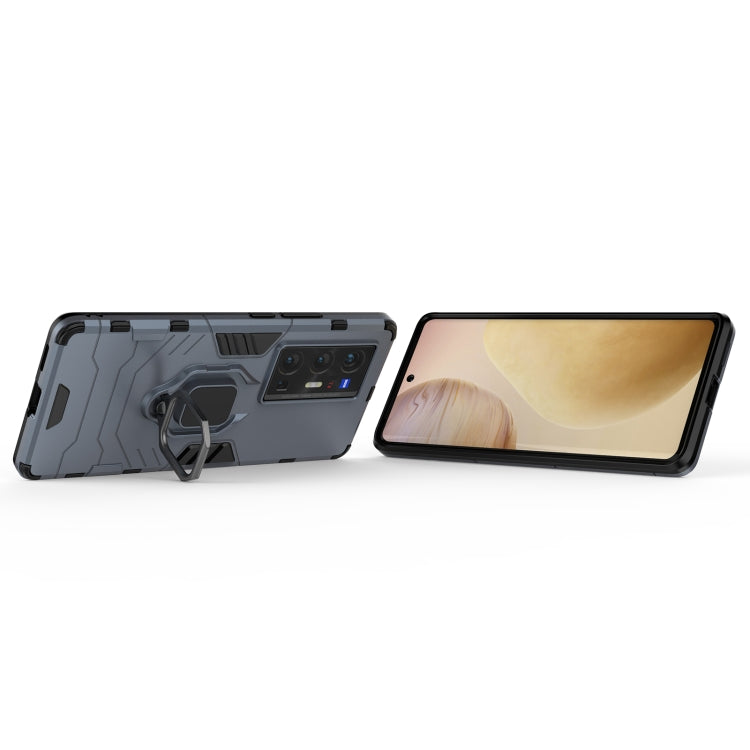 For vivo X70 Pro+ Shockproof PC + TPU Protective Case with Magnetic Ring Holder