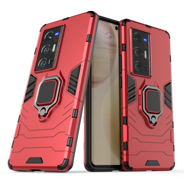 For vivo X70 Pro+ Shockproof PC + TPU Protective Case with Magnetic Ring Holder
