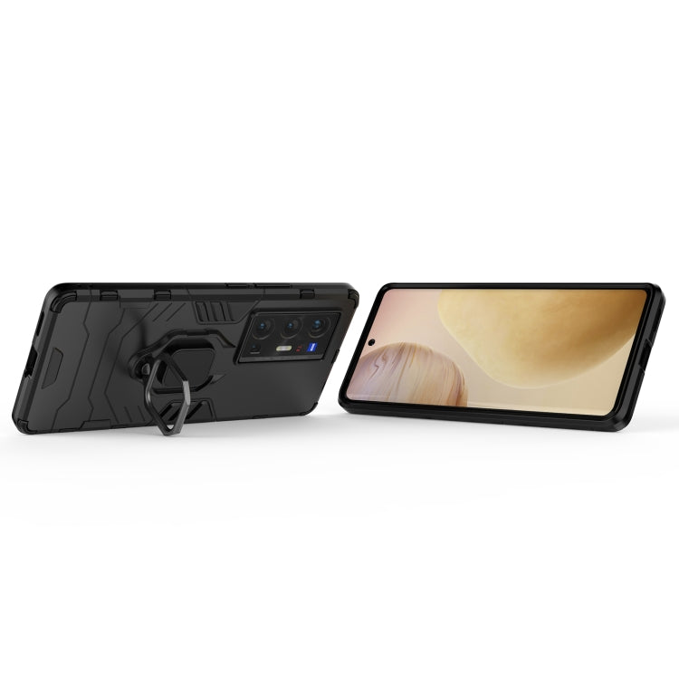 For vivo X70 Pro+ Shockproof PC + TPU Protective Case with Magnetic Ring Holder