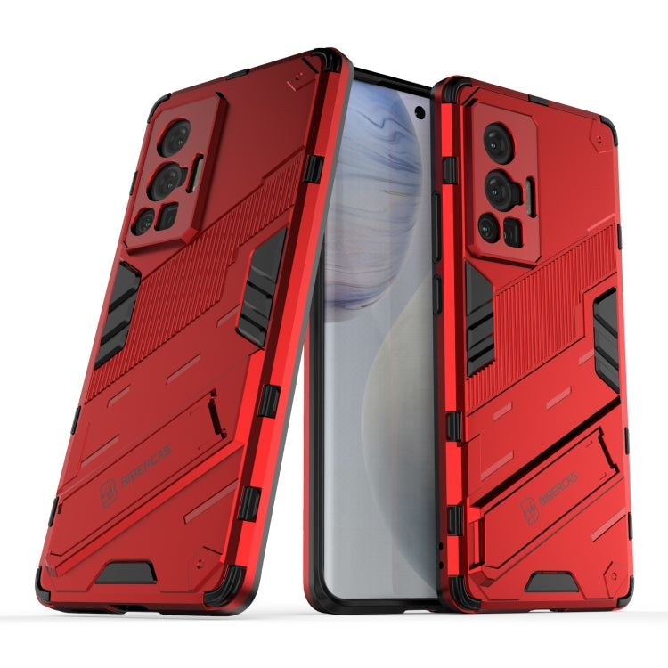 For vivo X70 Pro Punk Armor 2 in 1 PC + TPU Shockproof Case with Invisible Holder