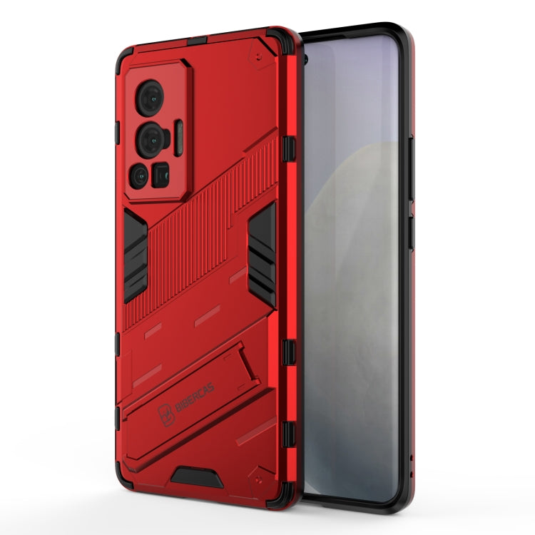 For vivo X70 Pro Punk Armor 2 in 1 PC + TPU Shockproof Case with Invisible Holder