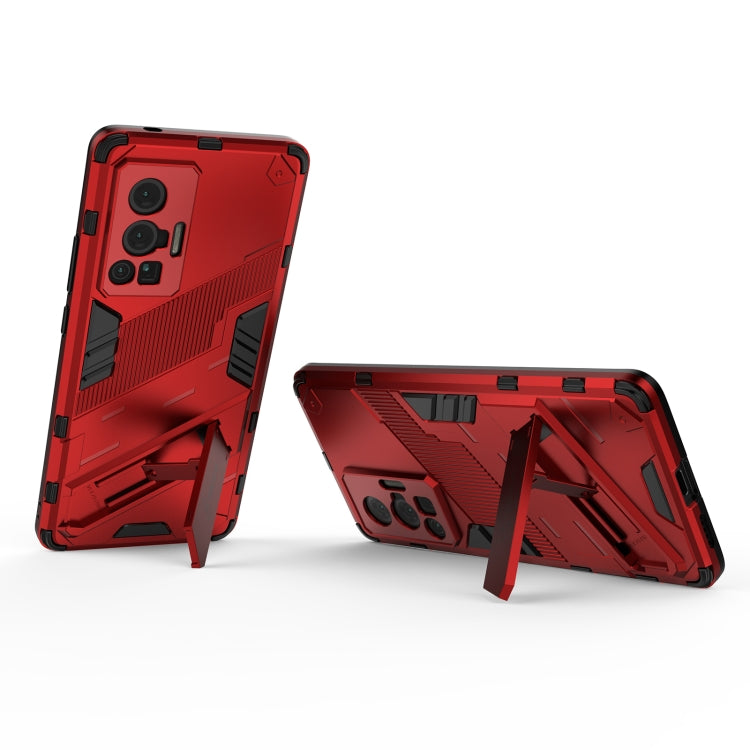 For vivo X70 Pro Punk Armor 2 in 1 PC + TPU Shockproof Case with Invisible Holder