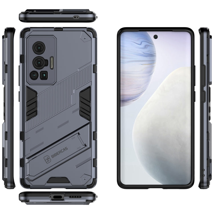 For vivo X70 Pro Punk Armor 2 in 1 PC + TPU Shockproof Case with Invisible Holder