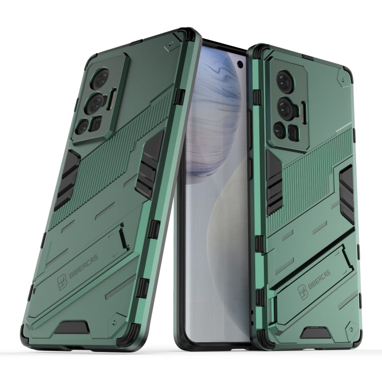 For vivo X70 Pro Punk Armor 2 in 1 PC + TPU Shockproof Case with Invisible Holder