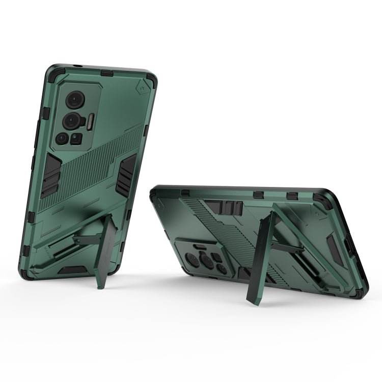 For vivo X70 Pro Punk Armor 2 in 1 PC + TPU Shockproof Case with Invisible Holder