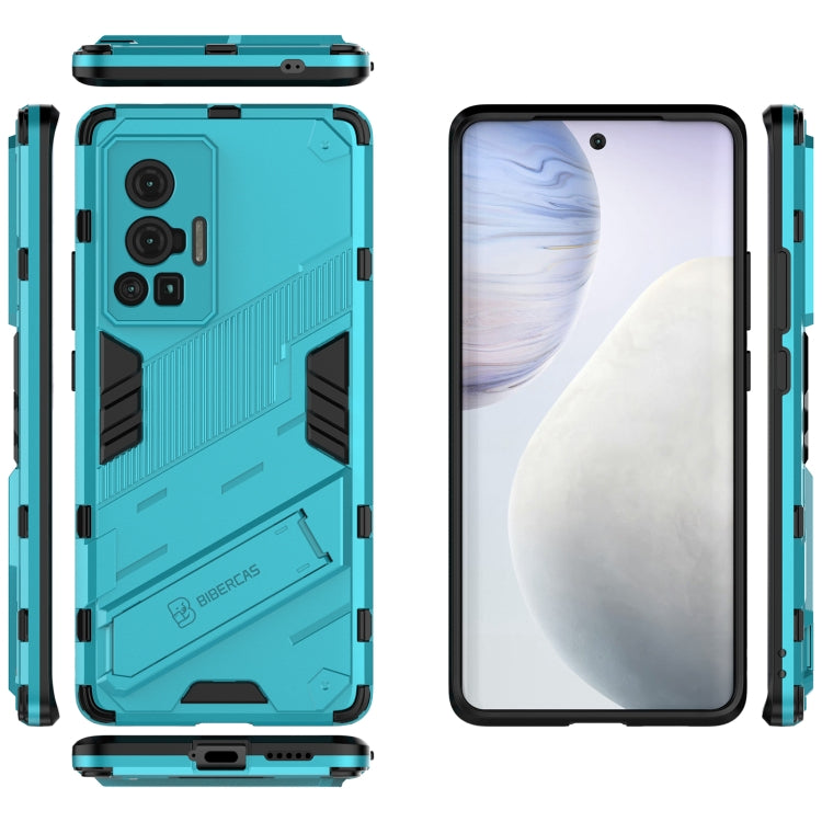 For vivo X70 Pro Punk Armor 2 in 1 PC + TPU Shockproof Case with Invisible Holder