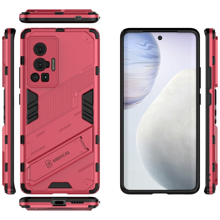 For vivo X70 Pro Punk Armor 2 in 1 PC + TPU Shockproof Case with Invisible Holder