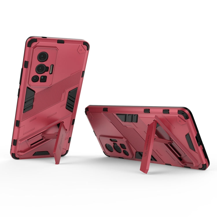 For vivo X70 Pro Punk Armor 2 in 1 PC + TPU Shockproof Case with Invisible Holder