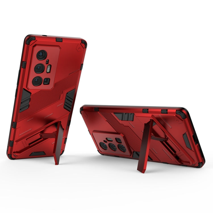 For vivo X70 Pro+ Punk Armor 2 in 1 PC + TPU Shockproof Case with Invisible Holder