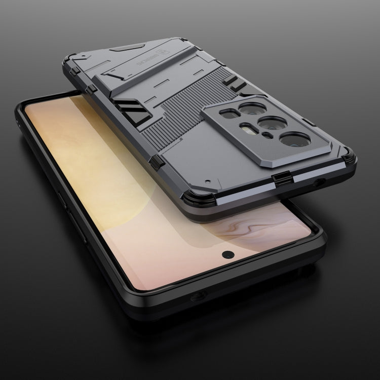 For vivo X70 Pro+ Punk Armor 2 in 1 PC + TPU Shockproof Case with Invisible Holder