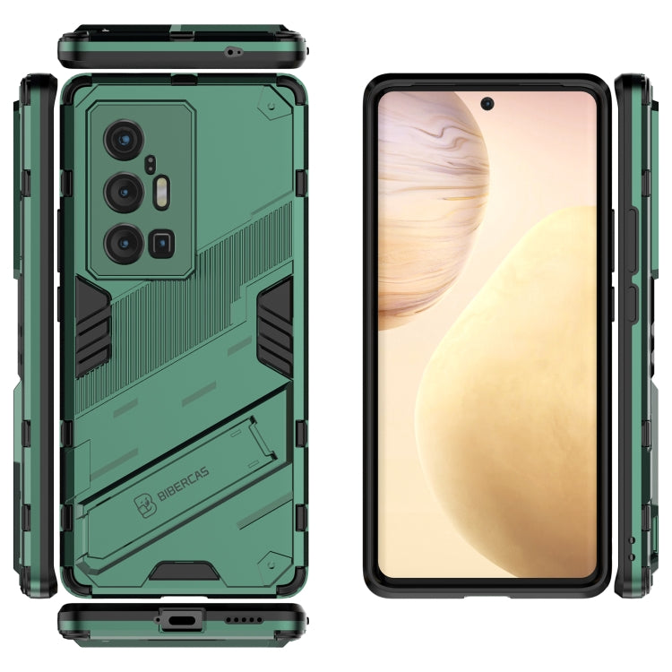 For vivo X70 Pro+ Punk Armor 2 in 1 PC + TPU Shockproof Case with Invisible Holder