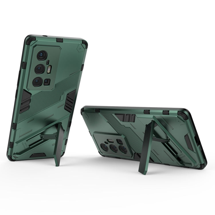 For vivo X70 Pro+ Punk Armor 2 in 1 PC + TPU Shockproof Case with Invisible Holder