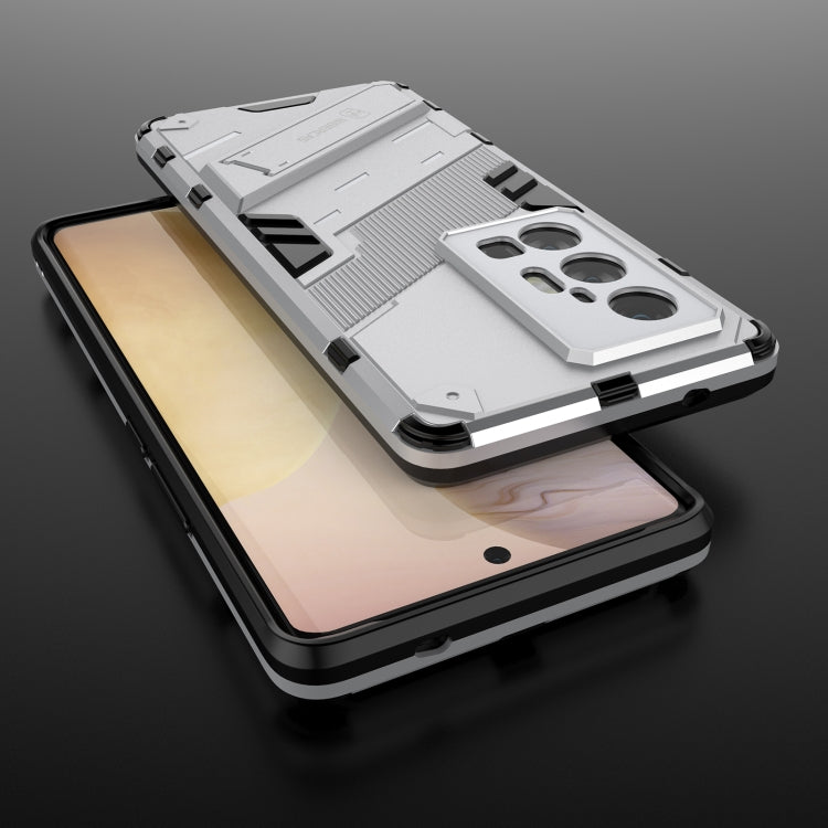 For vivo X70 Pro+ Punk Armor 2 in 1 PC + TPU Shockproof Case with Invisible Holder