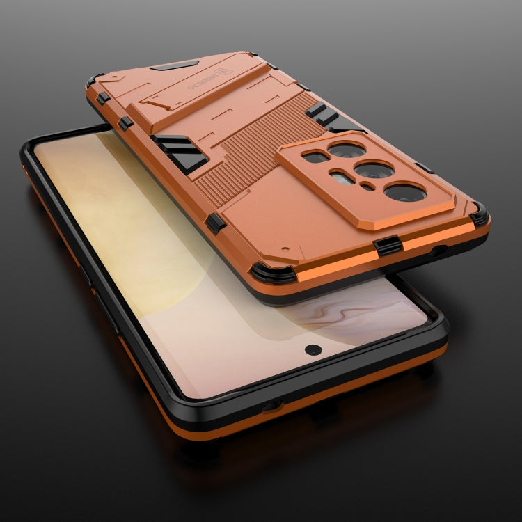 For vivo X70 Pro+ Punk Armor 2 in 1 PC + TPU Shockproof Case with Invisible Holder