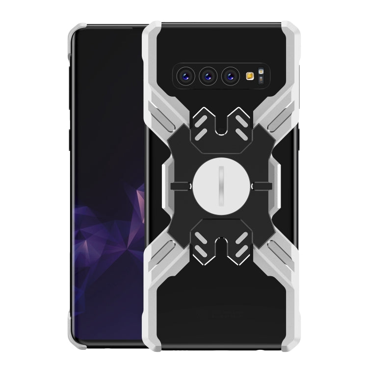 For Galaxy S10 Hero Series Anti-fall Wear-resistant Metal Protective Case with Bracket