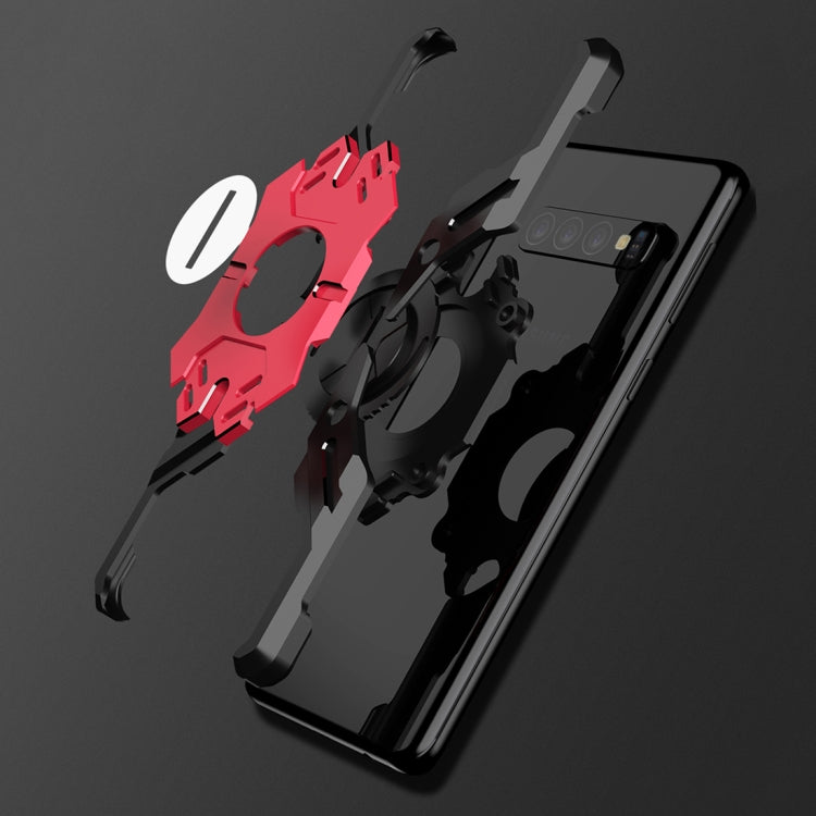 For Galaxy S10 Hero Series Anti-fall Wear-resistant Metal Protective Case with Bracket