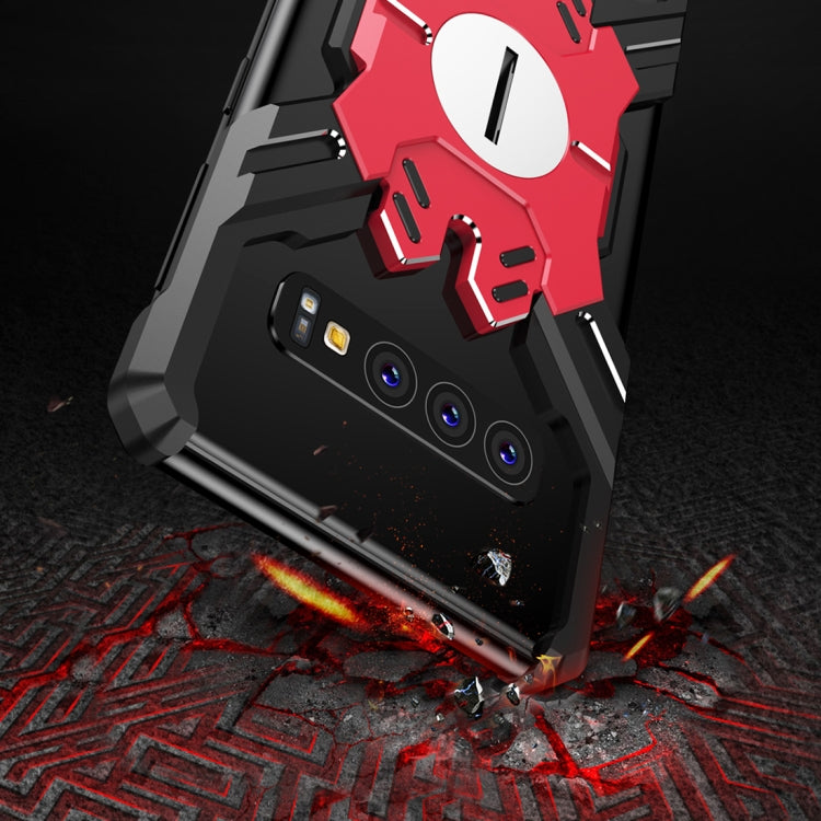 For Galaxy S10 Hero Series Anti-fall Wear-resistant Metal Protective Case with Bracket