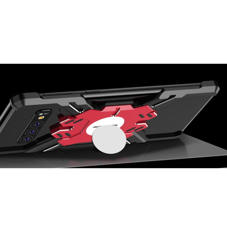 For Galaxy S10 Hero Series Anti-fall Wear-resistant Metal Protective Case with Bracket