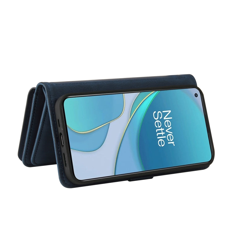 For OnePlus 9 Skin Feel PU + TPU Horizontal Flip Leather Case With Holder & 15 Cards Slot & Wallet & Zipper Pocket & Lanyard