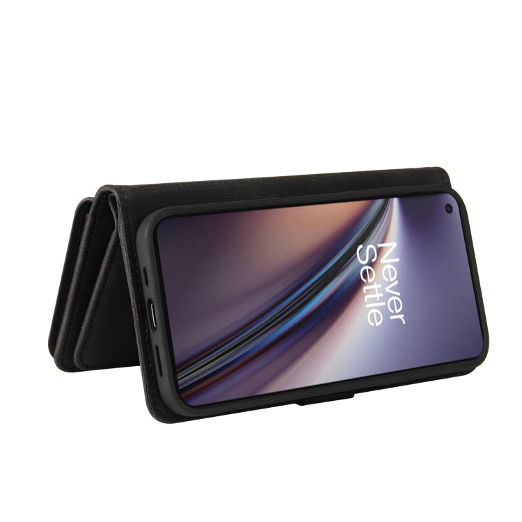 For OnePlus Nord CE 5G Skin Feel PU + TPU Horizontal Flip Leather Case With Holder & 15 Cards Slot & Wallet & Zipper Pocket & Lanyard