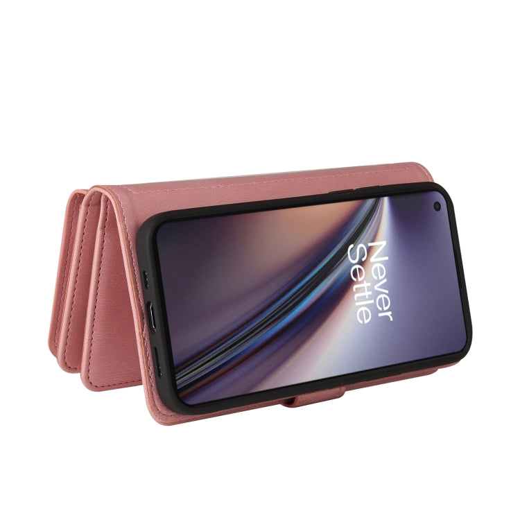 For OnePlus Nord CE 5G Skin Feel PU + TPU Horizontal Flip Leather Case With Holder & 15 Cards Slot & Wallet & Zipper Pocket & Lanyard