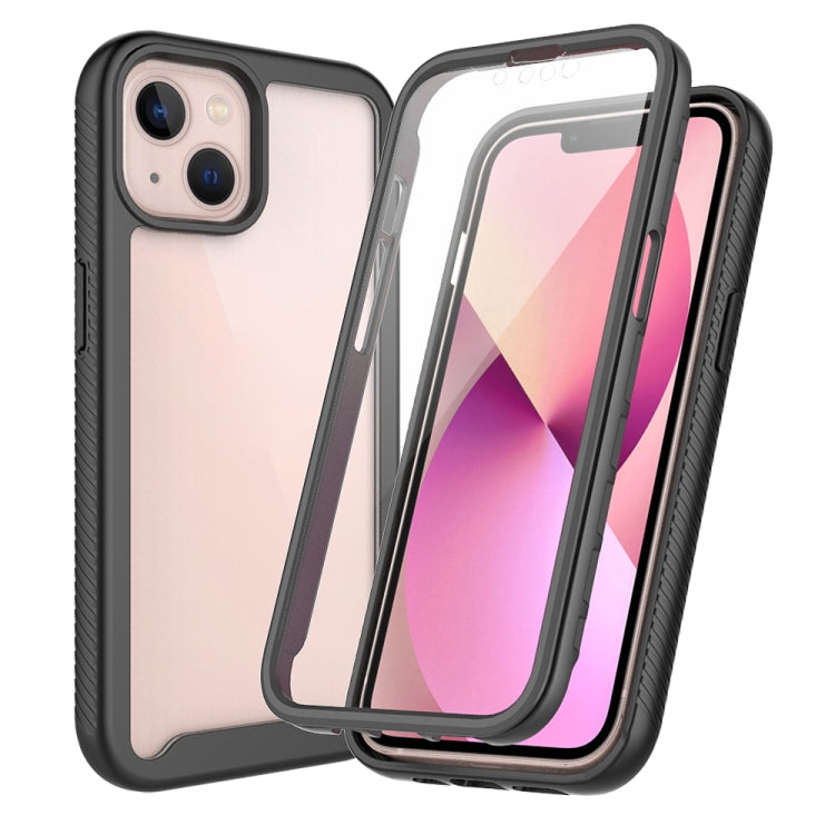 For iPhone 13 Starry Sky Solid Color Series Shockproof PC + TPU Case with PET Film